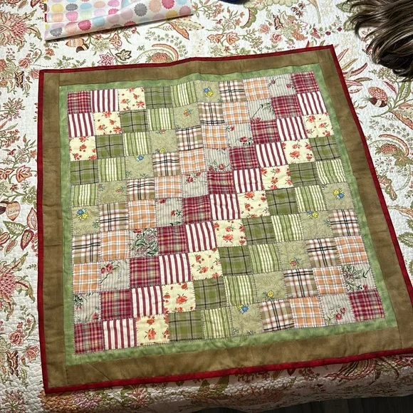 Small Handmade Lap Quilt - Picture 1 of 2